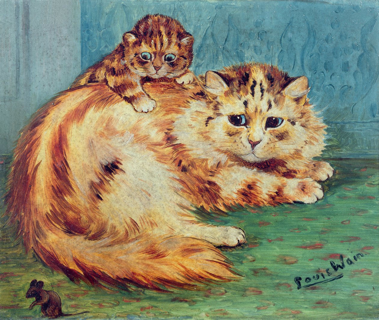 Frekk mus! (borde) av Louis Wain