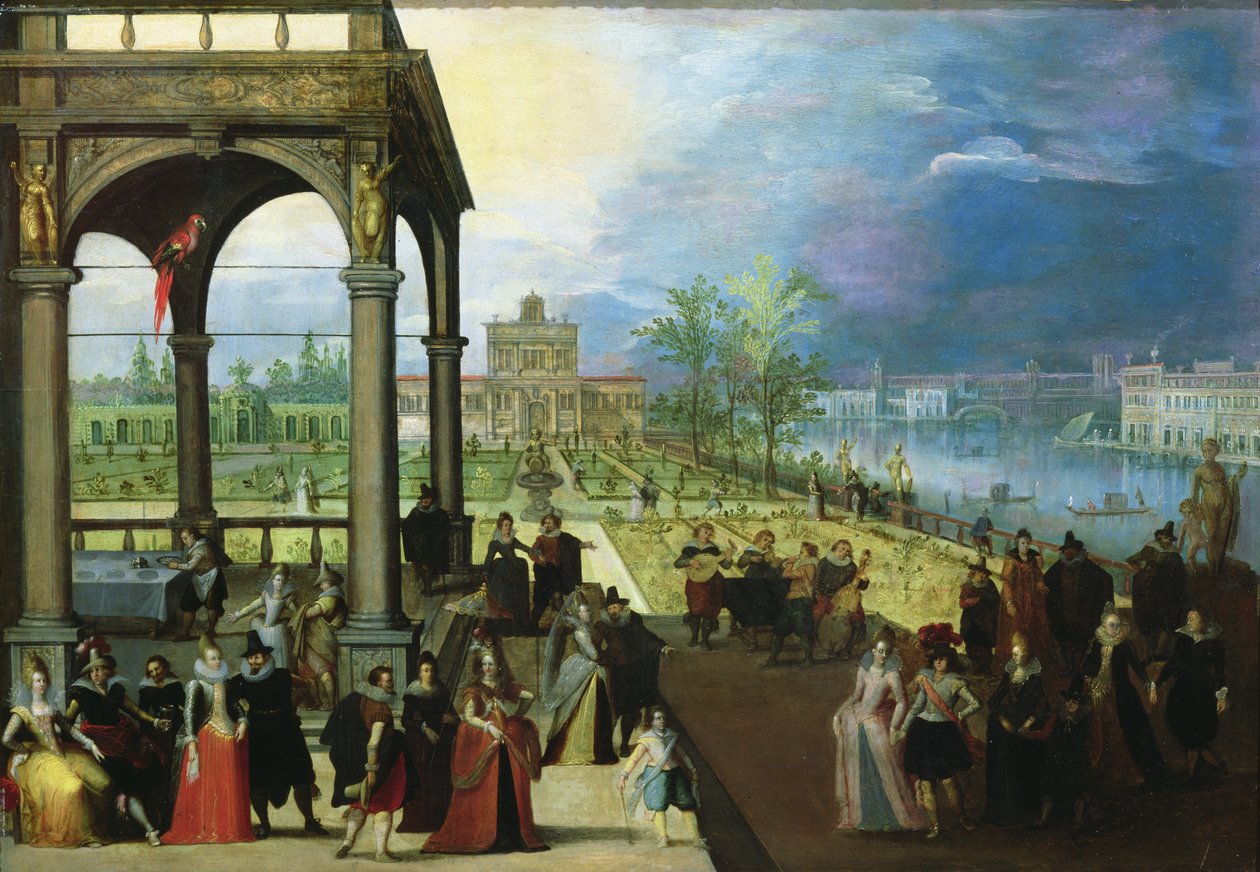 Fest i et palass av Louis de Caullery