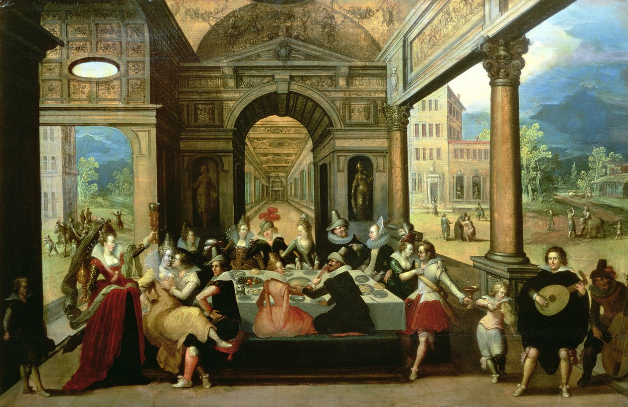 Lignelsen om den fortapte sønn, 1600-20 av Louis de Caullery