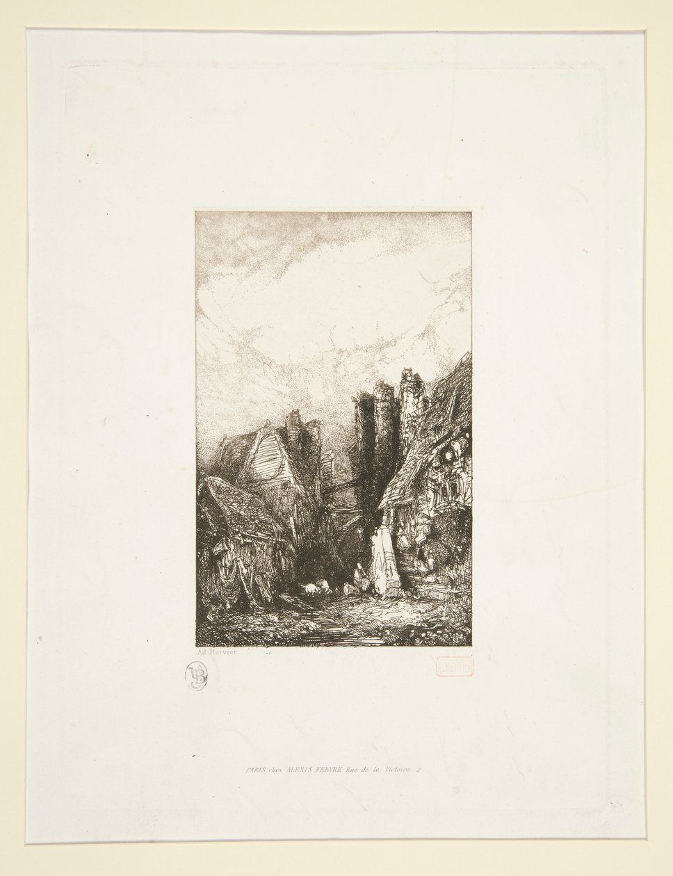 Landsby av Louis Adolphe Hervier
