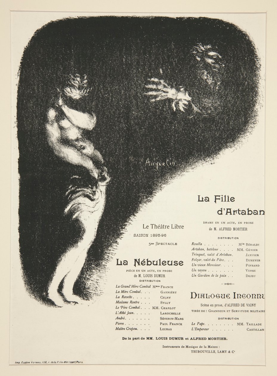 Program for Le Th??tre Libre av Louis Anquetin