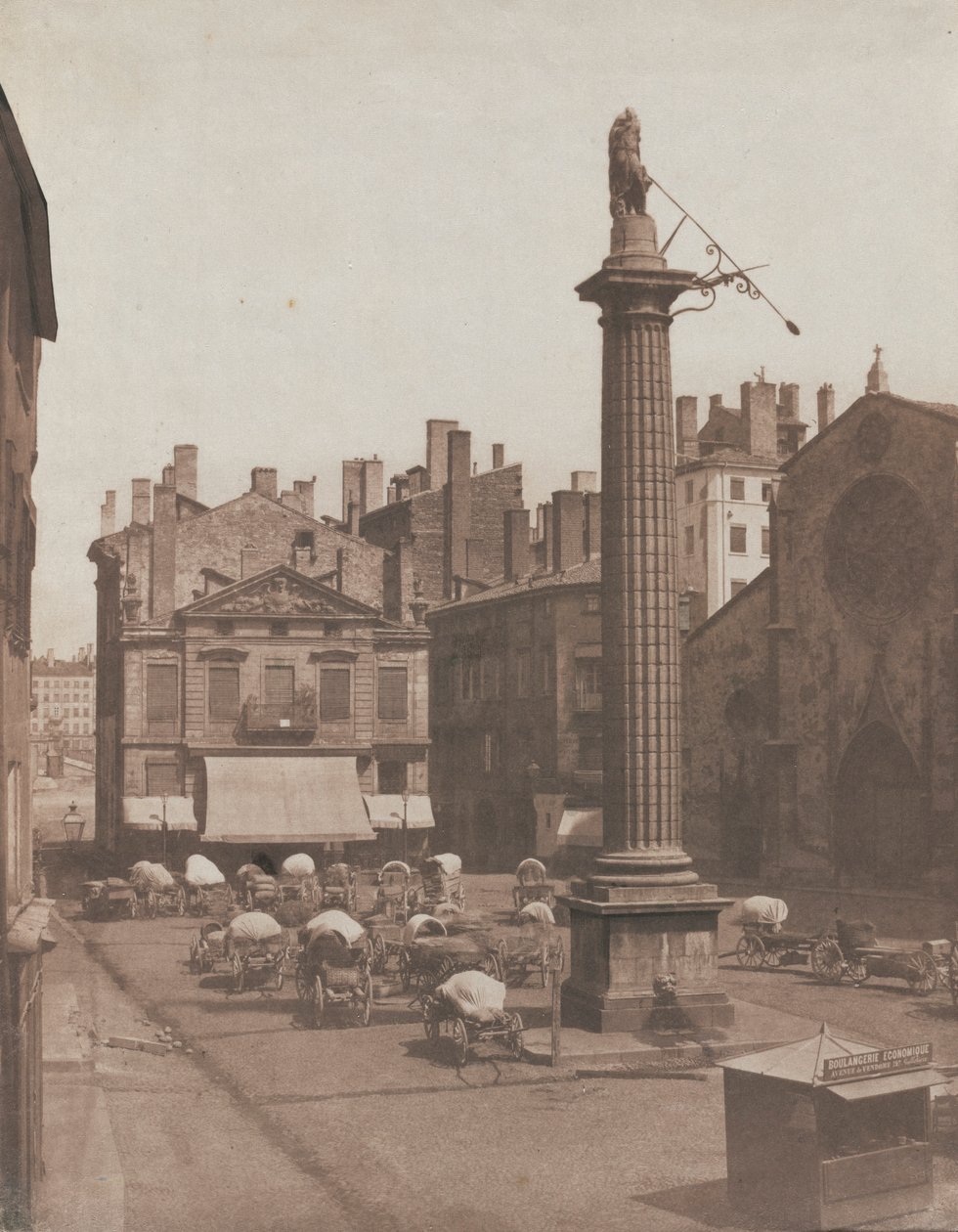 Uten tittel Place des Cordeliers, ca. 1852-1853. av Louis Antoine Froissart
