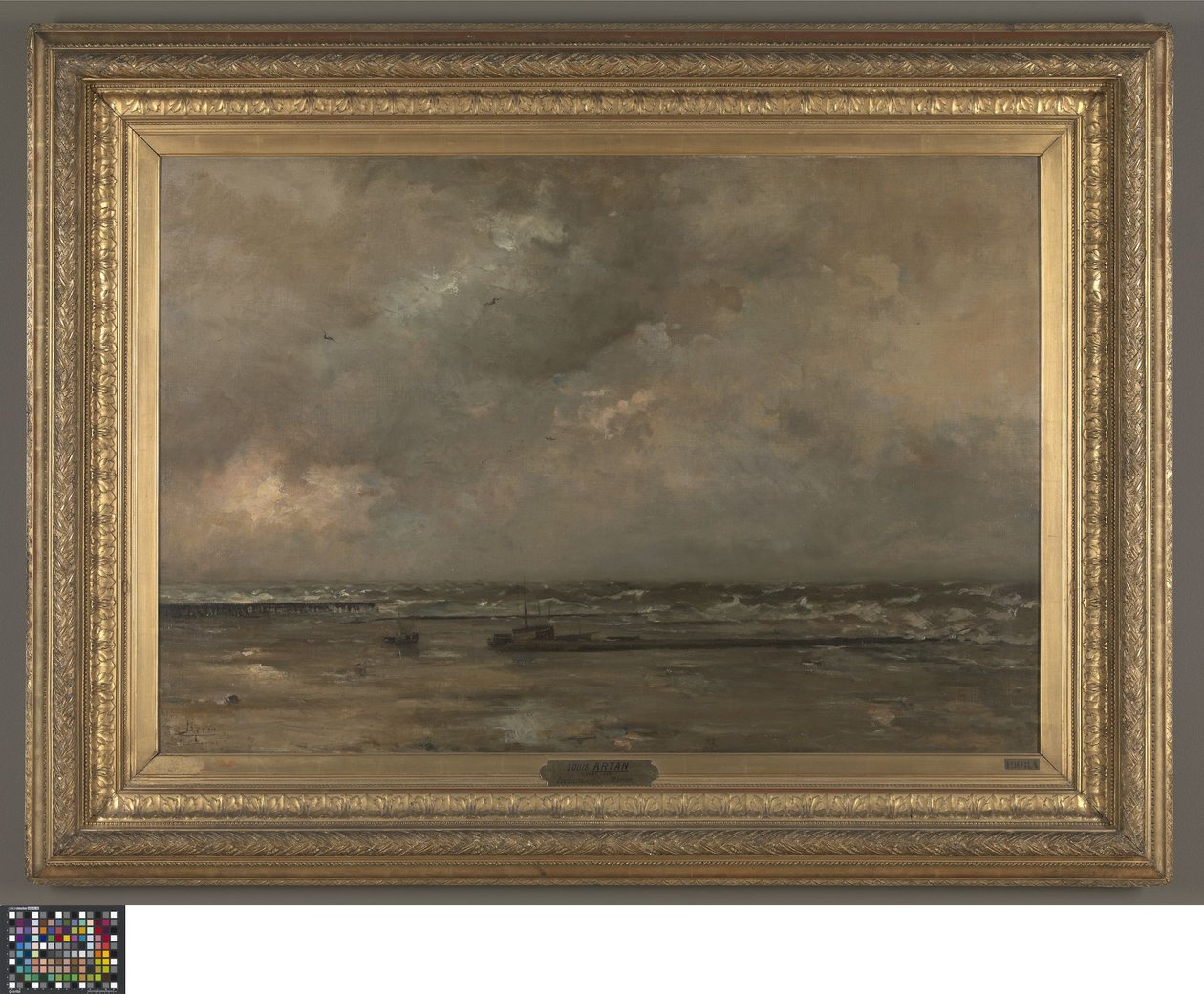 Sjølandskap ved De Panne av Louis Artan de Saint Martin