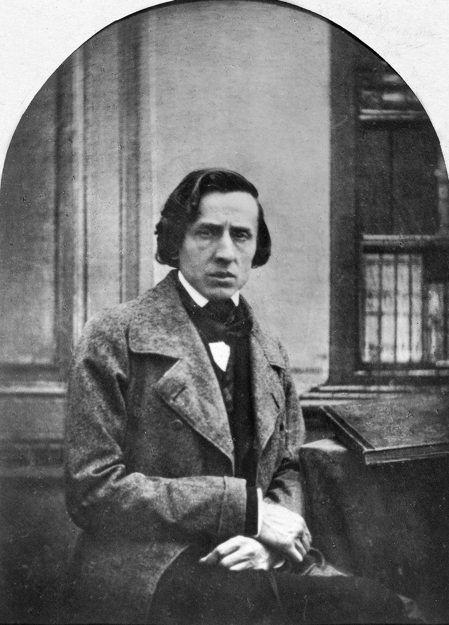 Den polske komponisten og pianisten Frederic Chopin av Louis Auguste Bisson