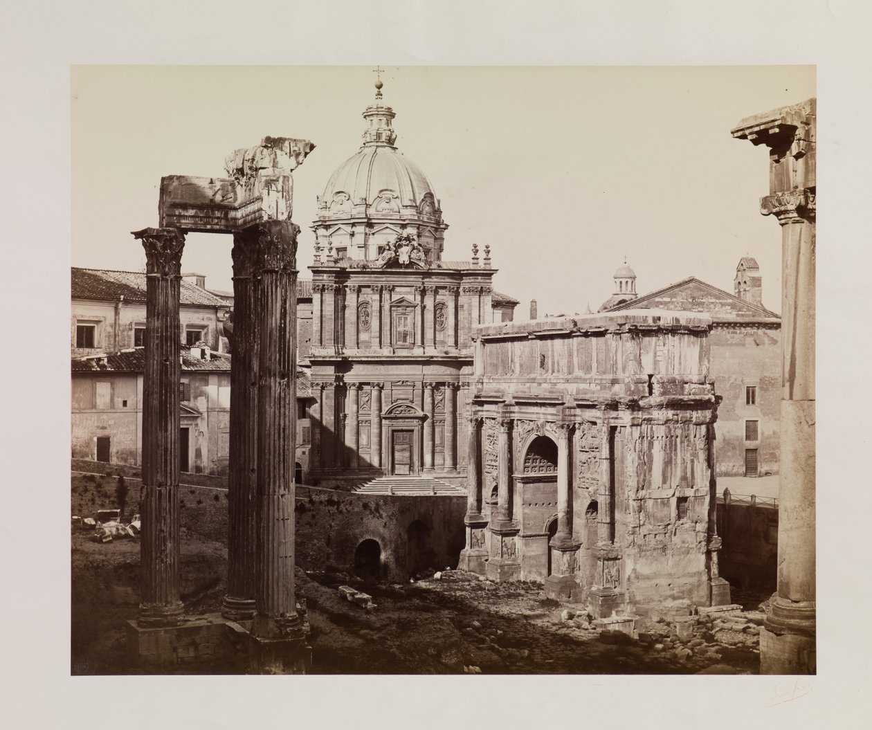Forum Romanum av Louis Auguste Bisson