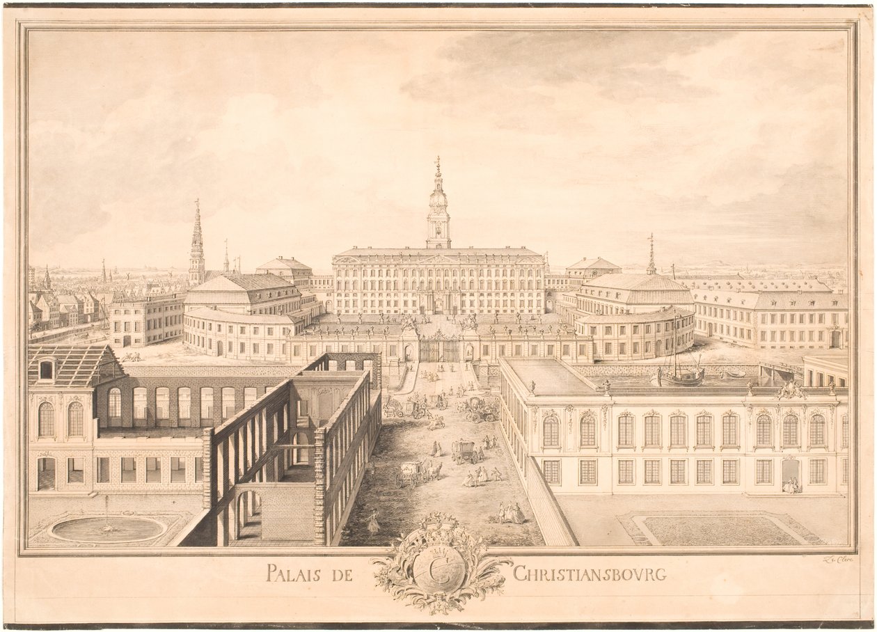 Christiansborg slott av Louis Auguste Le Clerc