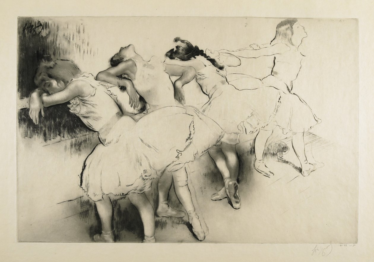 Fire dansere i baren av Louis Auguste Mathieu Legrand
