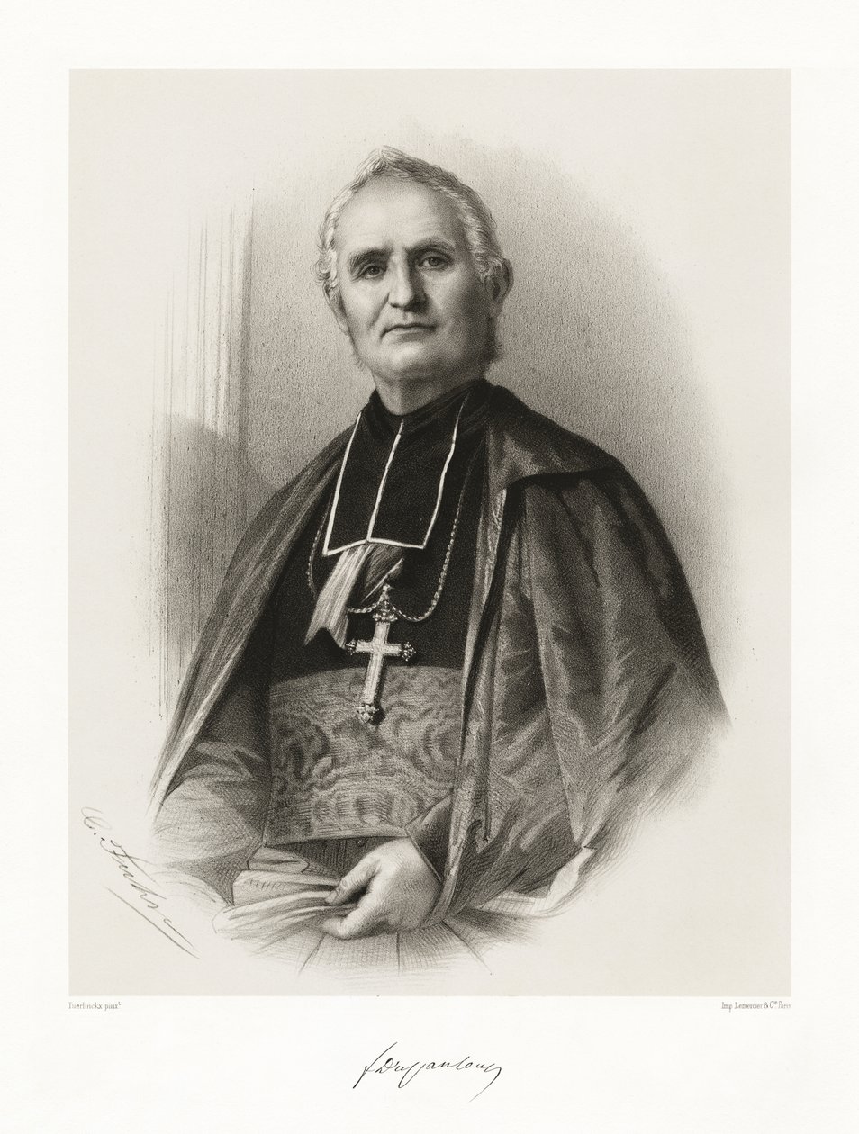 Félix Dupanloup, 1865-66 av Louis Benoit Antoine Tuerlinckx