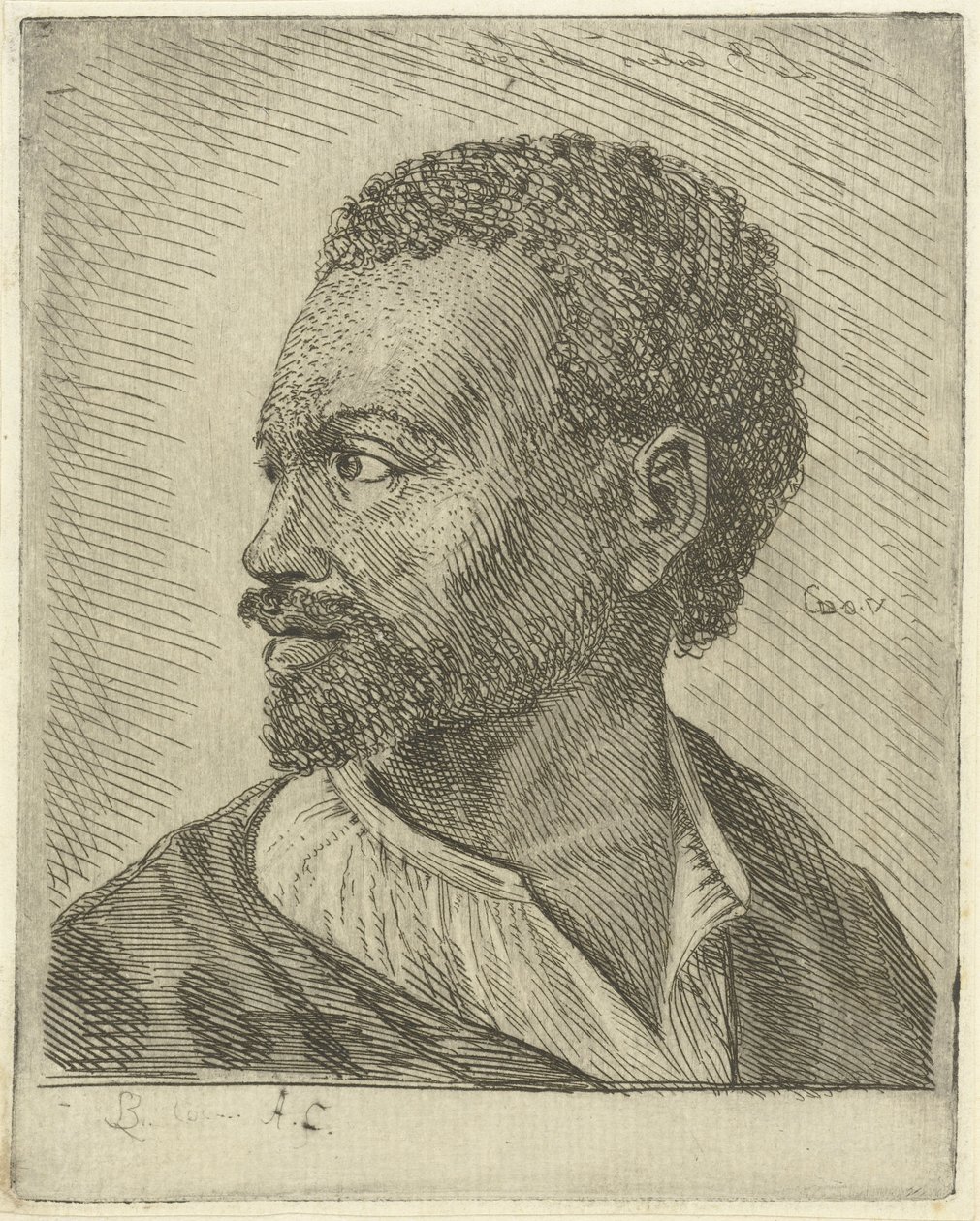 Portrett av en abessinier av Louis Bernard Coclers