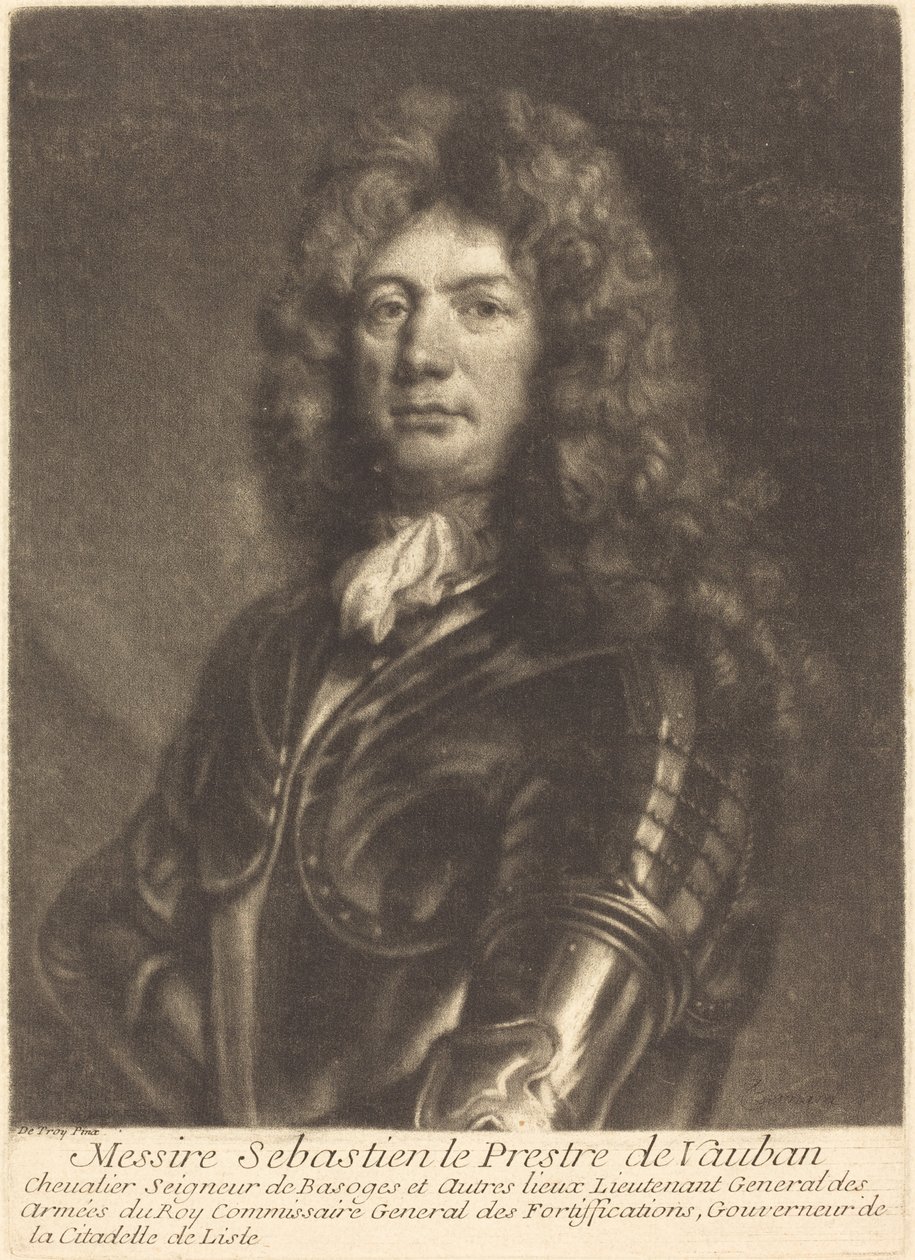 Portrett av M. Sebastien Le Prestre av Vauban av Louis Bernard after François de Troy