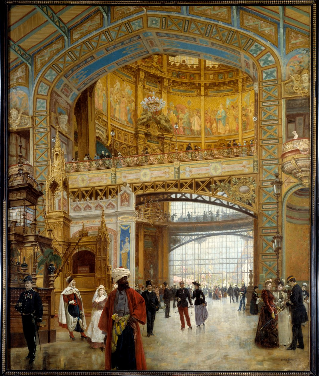 Den sentrale kuppelen på verdensutstillingen i Paris 1889 Maleri av Louis Beroud (1852-1930) 1890 Mål 1,98x1,64 m Paris, musee Carnavalet - Den sentrale kuppelen på verdensutstillingen i Paris av Louis Beroud