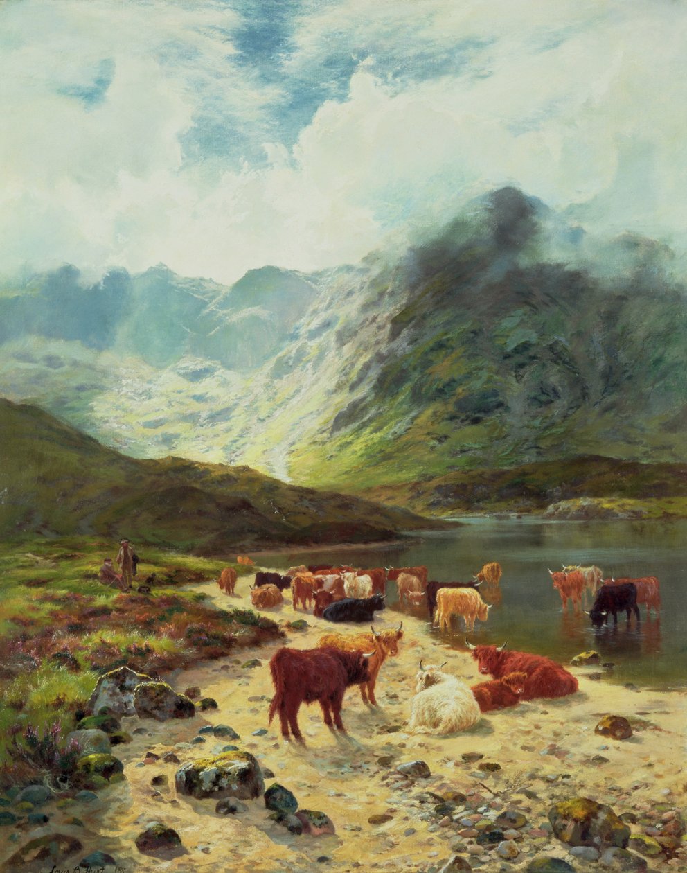 Ross-shire Loch, 1888 av Louis Bosworth Hurt