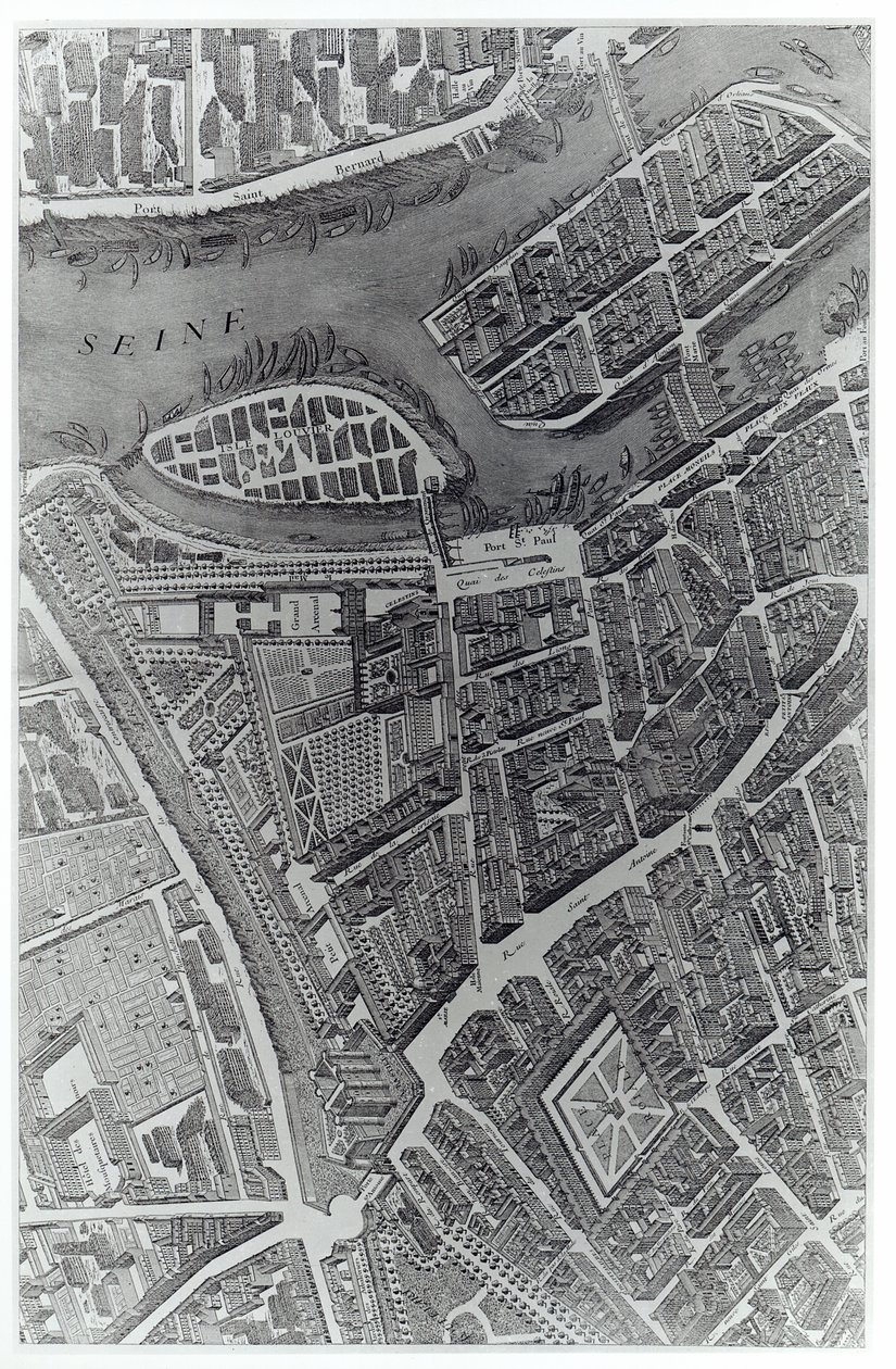 Plan av Paris, kjent som 