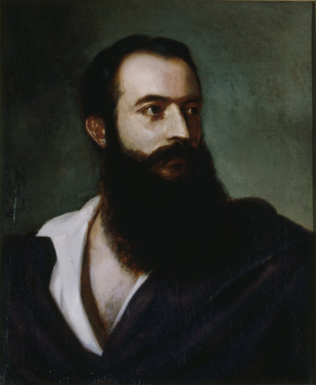 Portrett av Felice Orsini 1819-1858, ca. 1858. av Louis Buchheister