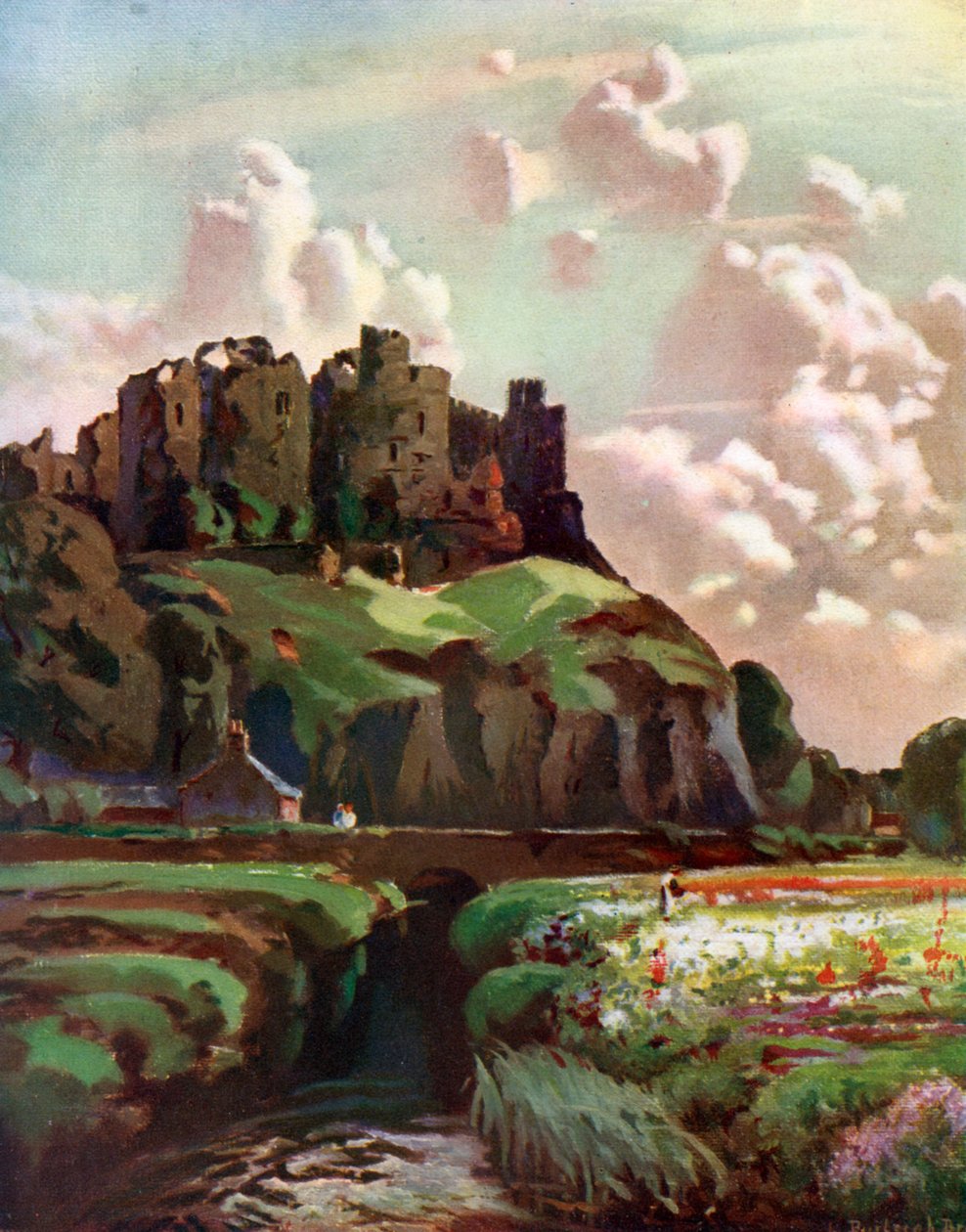Harlech Castle, Merionethshire, Wales, 1924-1926 av Louis Burleigh Bruhl