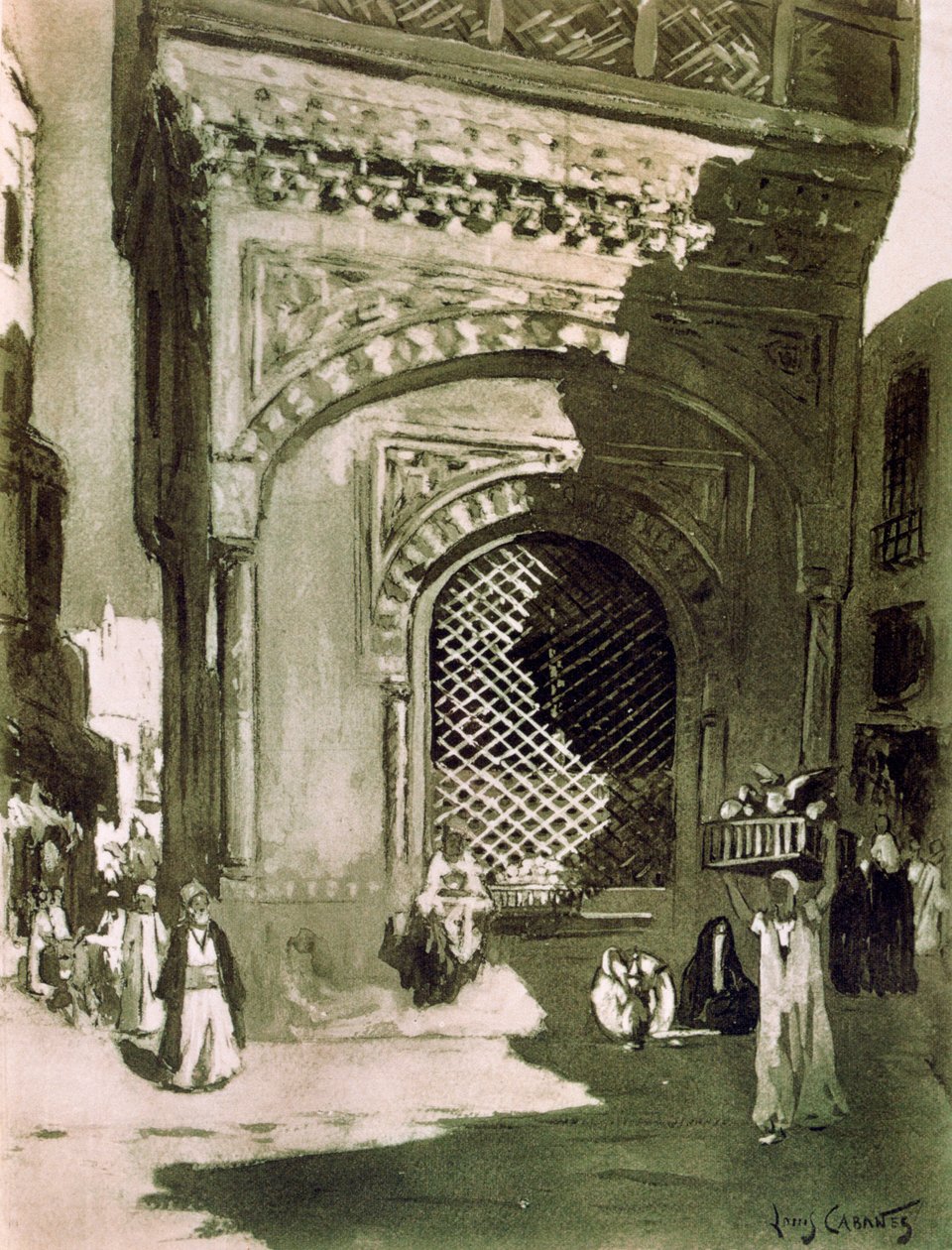 El-Sebil, Kairo, Egypt, 1928 av Louis Cabanes