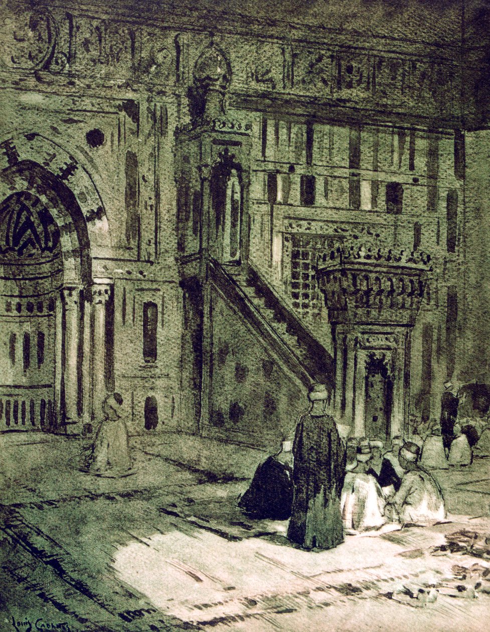I moskeen til sultanen Hassan, Kairo, Egypt, 1928 av Louis Cabanes