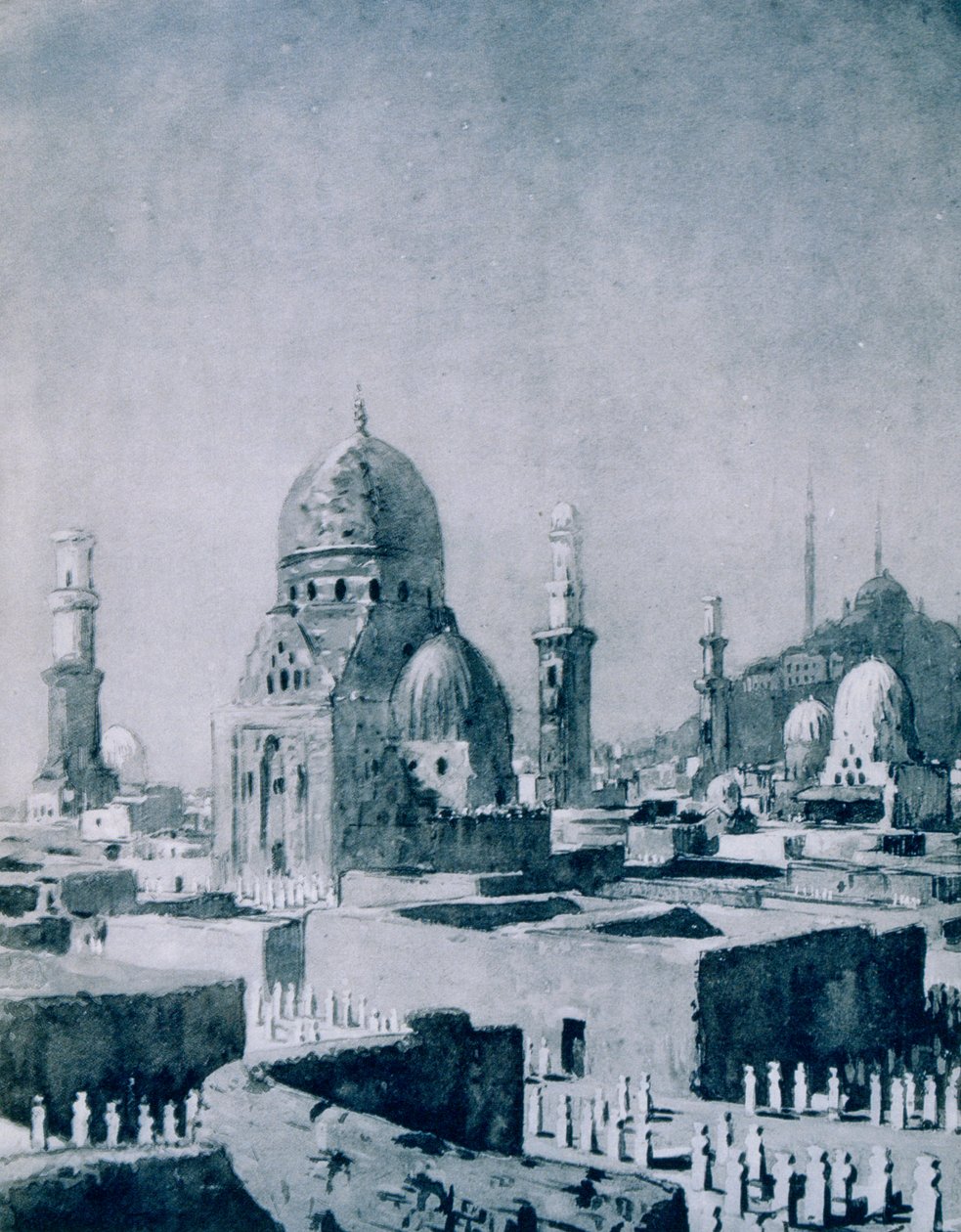 Kalifenes graver, Kairo, Egypt, 1928 av Louis Cabanes