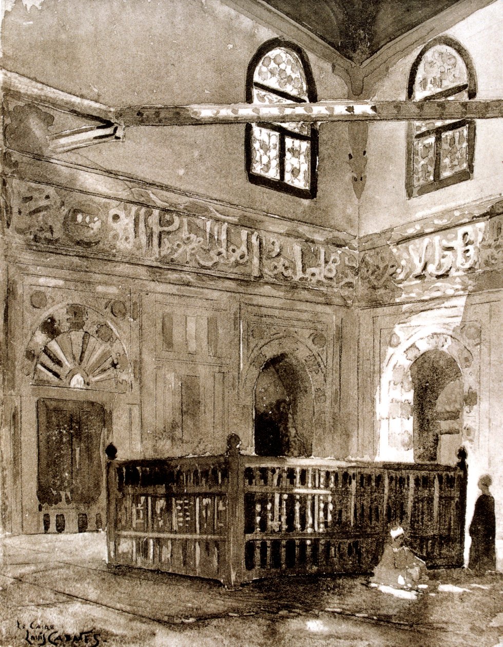 Grav i en moske, Kairo, Egypt, 1928 av Louis Cabanes