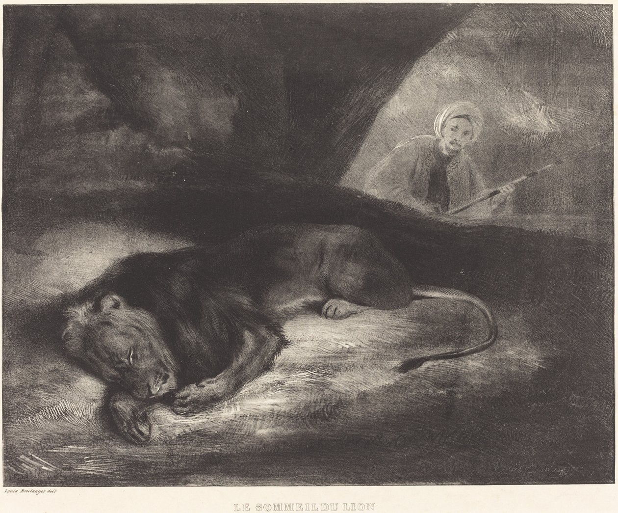 Løvens søvn av Louis Candide Boulanger