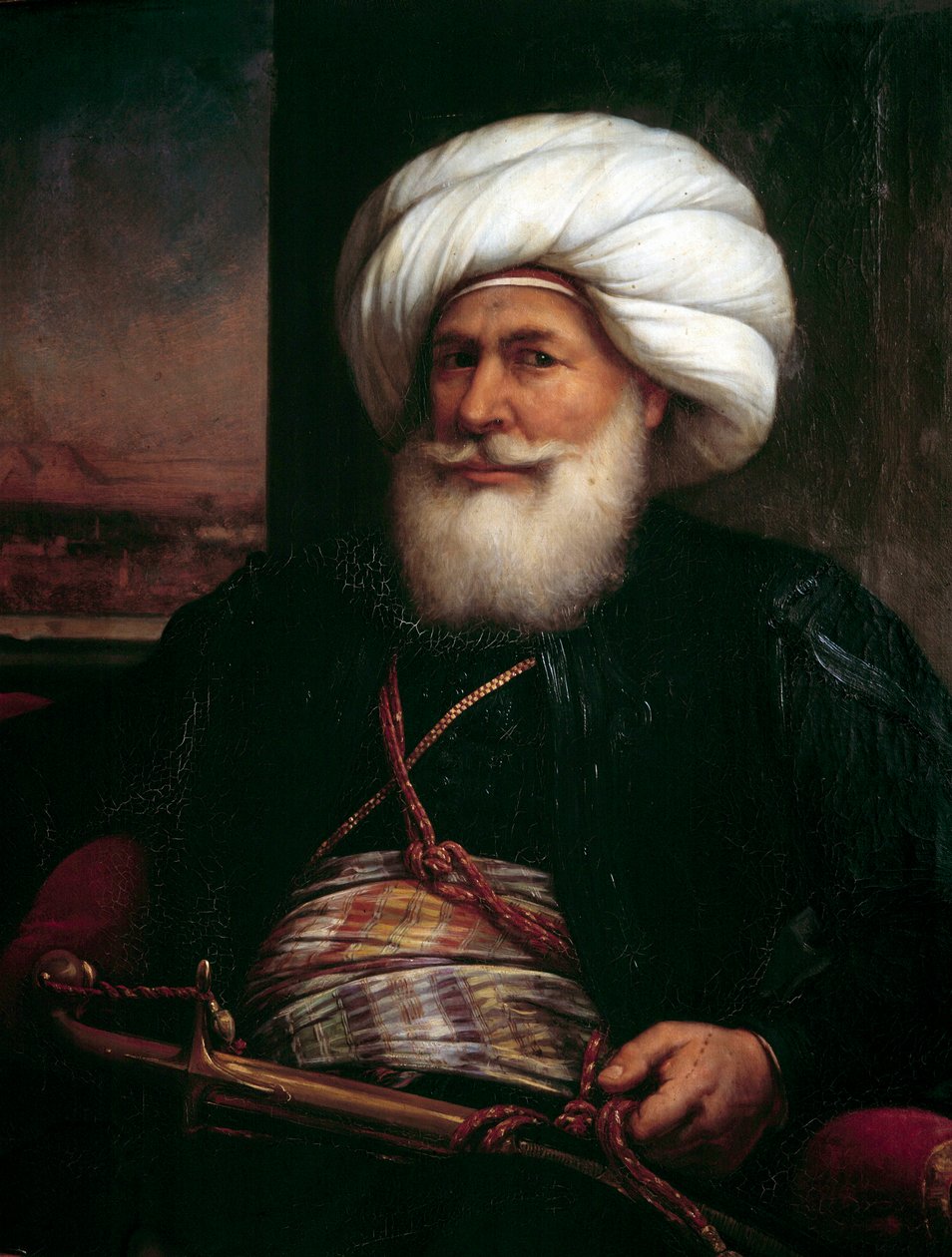 Portrett av Muhammad Ali Pasha av Louis Charles Auguste Couder