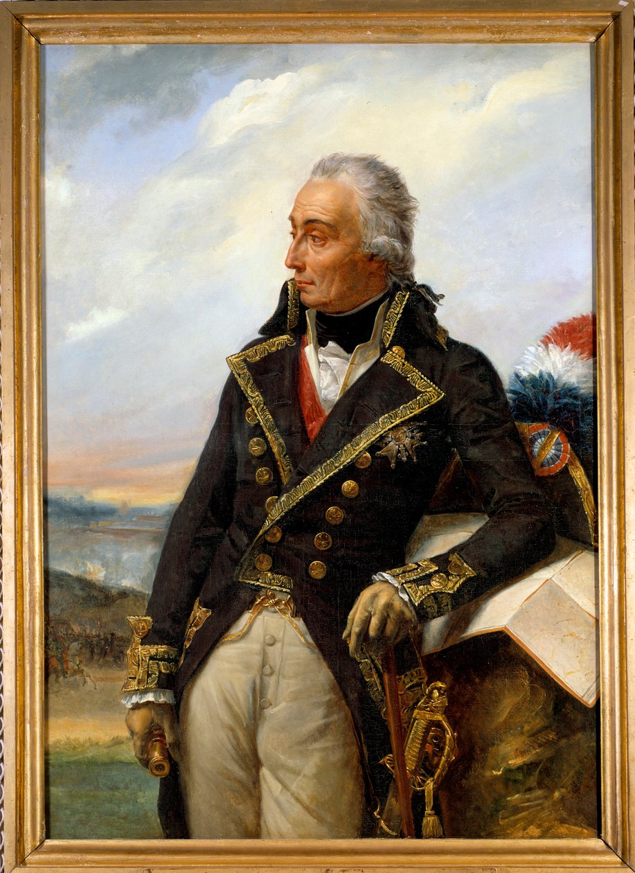 Portrett av Nicolas, Baron de Luckner (1722-1794) marechal av Frankrike i 1791, øverstkommanderende for Armee of the Rhine i 1792. Maleri av Auguste Couder (1789-1873). t s/t 1,36 x 0,96m. Versailles. Musee Du Chateau - Portrett av Nicolas, Baron de Luc av Louis Charles Auguste Couder