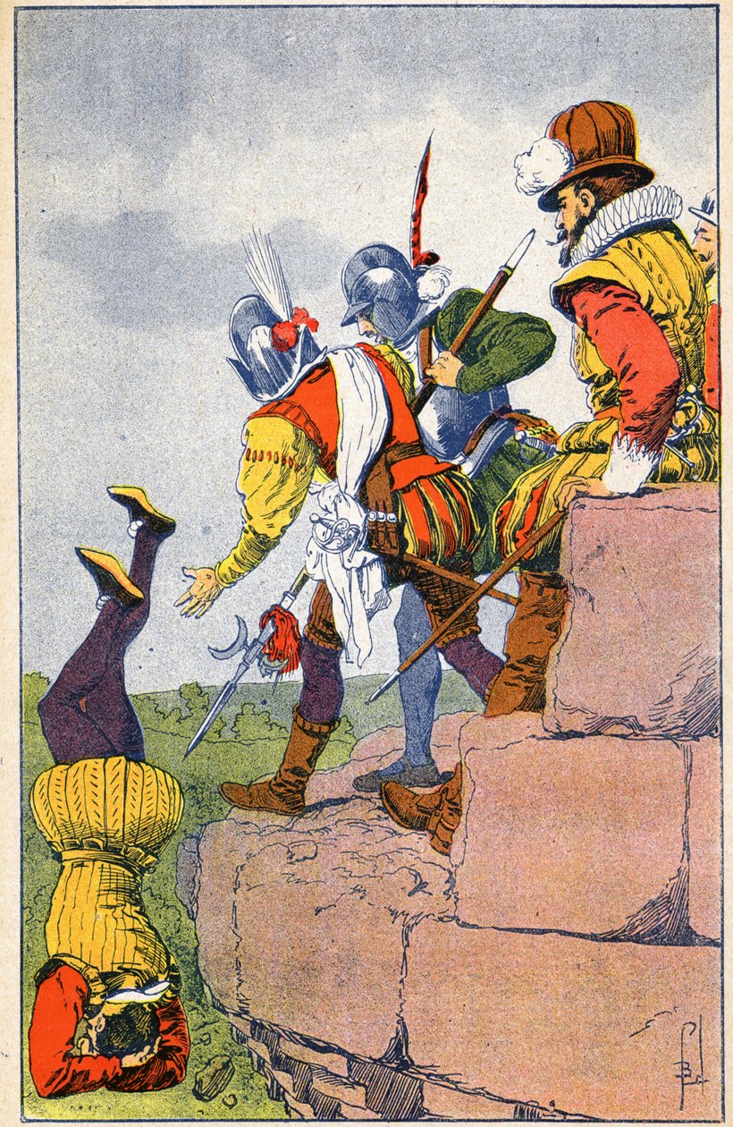Cruaut fra de protestantiske Armels fra Baron des Adrets av Louis Charles Bombled