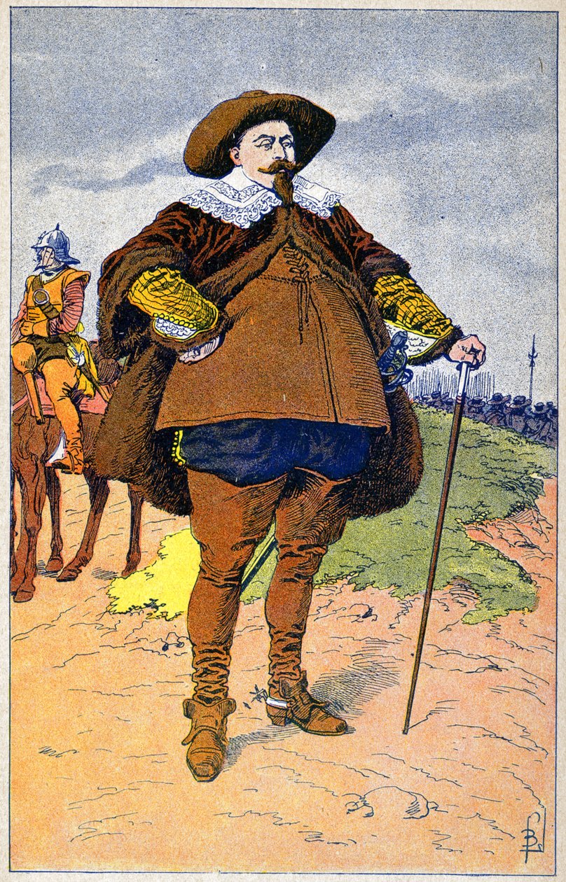 Gustave II Adolphe av Sverige av Louis Charles Bombled