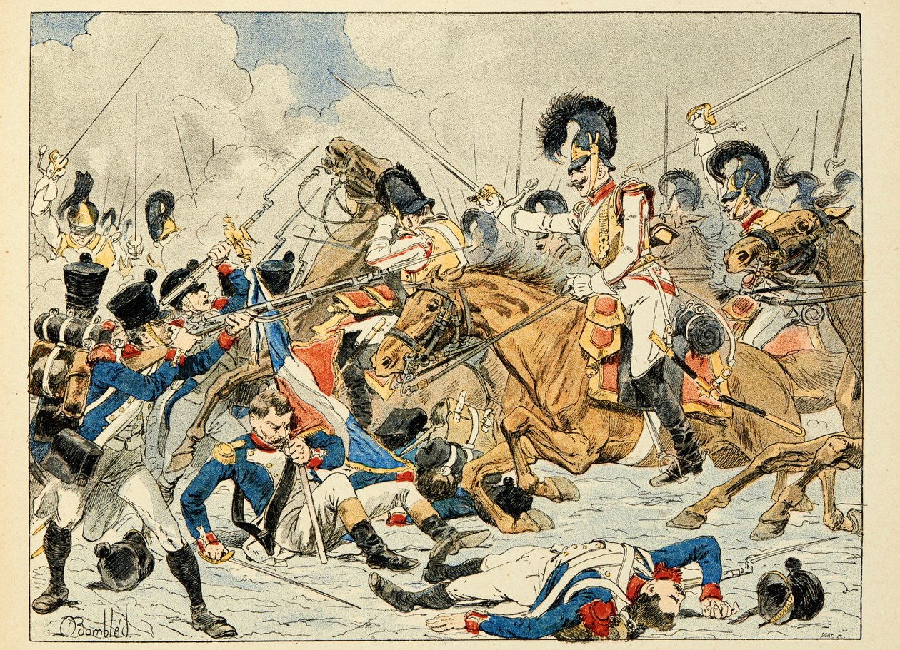 Illustrasjon hentet fra boken "Les heros du Siecle", anekdotiske resiter av Dick de Lonlay og illustrert av Louis Bombled (1862-1927) av Louis Charles Bombled