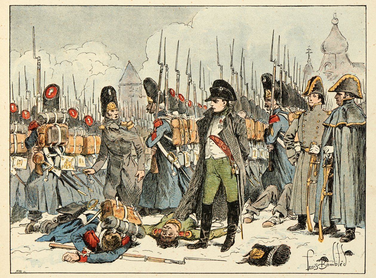 Illustrasjon hentet fra boken "The heros of the century", anekdotiske resiter av Dick de Lonlay og illustrert av Louis Bombled (1862-1927) av Louis Charles Bombled
