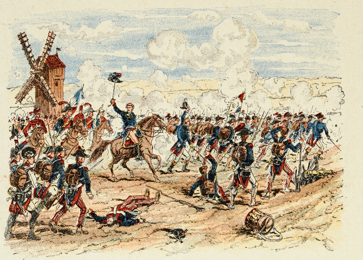 Illustrasjon hentet fra boken "The heros of the century", anekdotiske resiter av Dick de Lonlay og illustrert av Louis Bombled (1862-1927) av Louis Charles Bombled