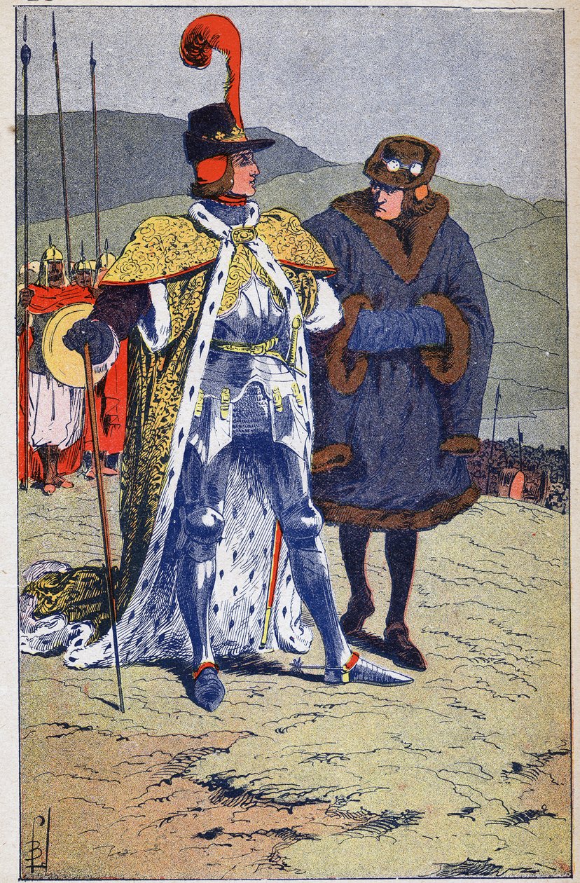 Intervju av Ludvig 11 og kong Henrik IV av Louis Charles Bombled
