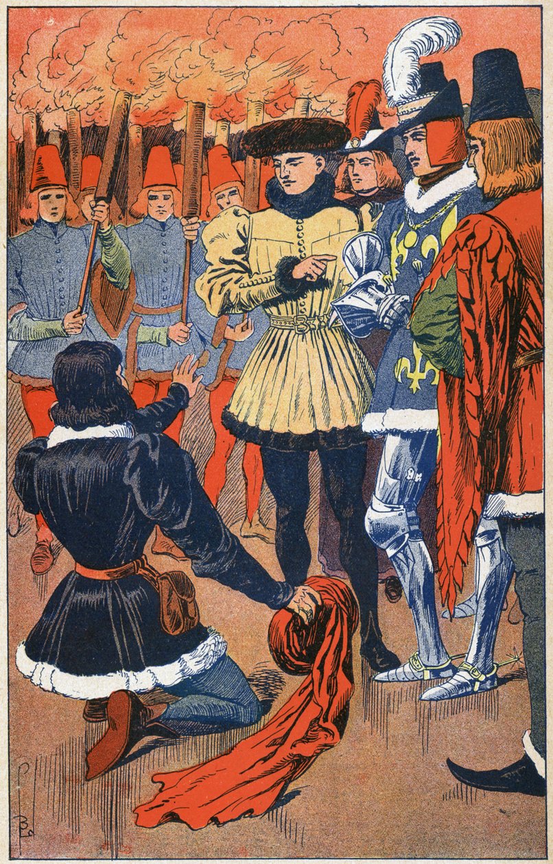 Jeanne d'Arc og Charles VII av Louis Charles Bombled