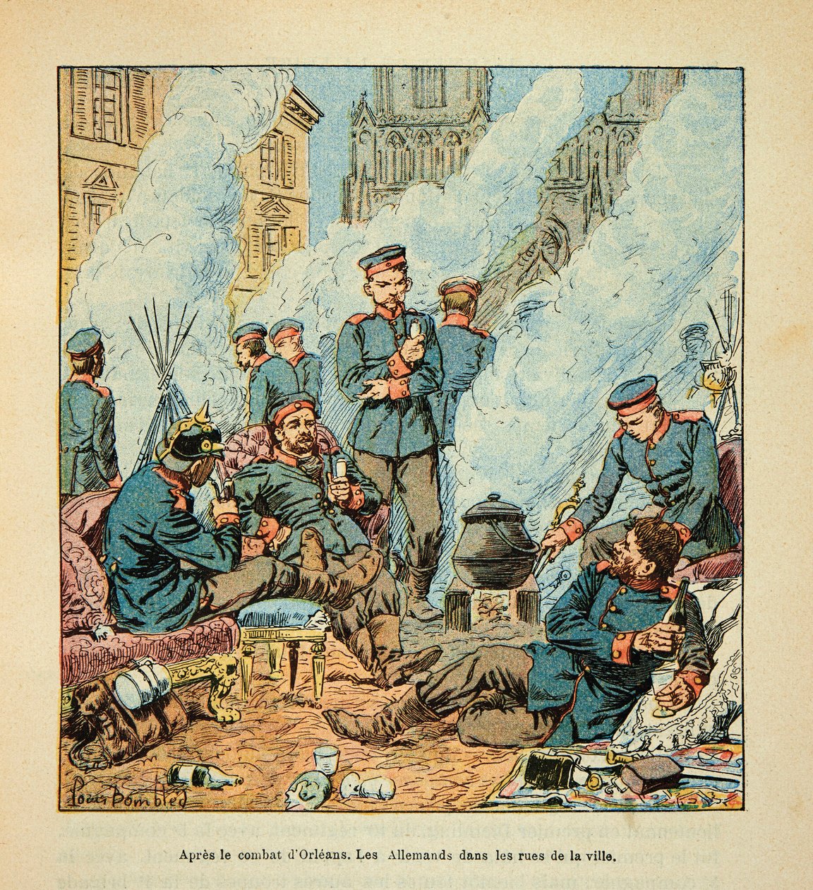 The Army of the Loire av Eugene Sergent, dit Grenest, illustrert av Louis Bombled (1862-1927) (fransk-tyske krig; kampanje 1870-1871): av Louis Charles Bombled