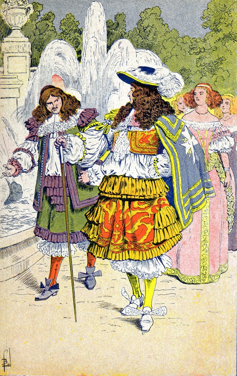 Louis XIV og Fouquet av Louis Charles Bombled