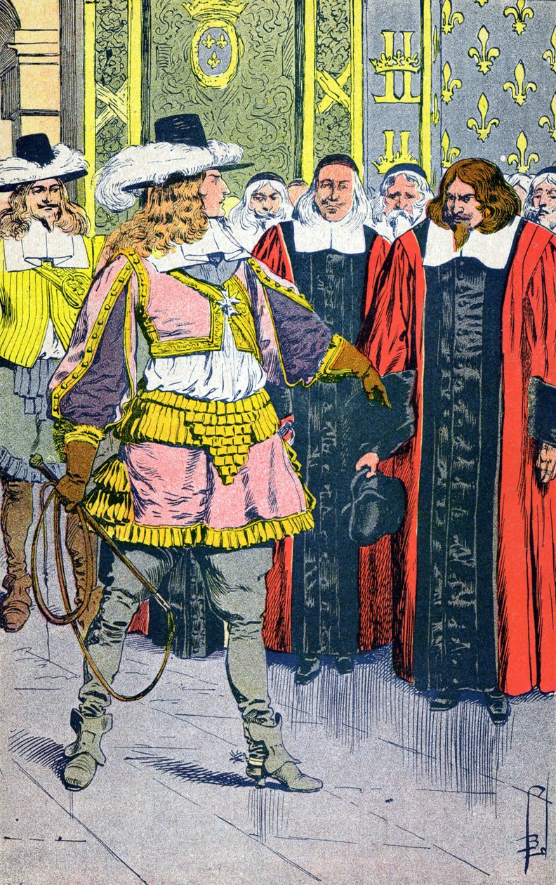 Louis XIV og parlamentarikere av Louis Charles Bombled
