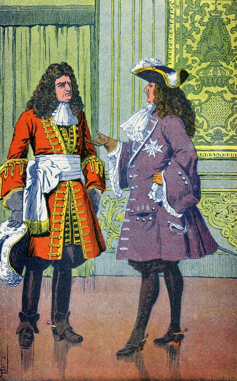Louis XIV og Marechal de Villars av Louis Charles Bombled