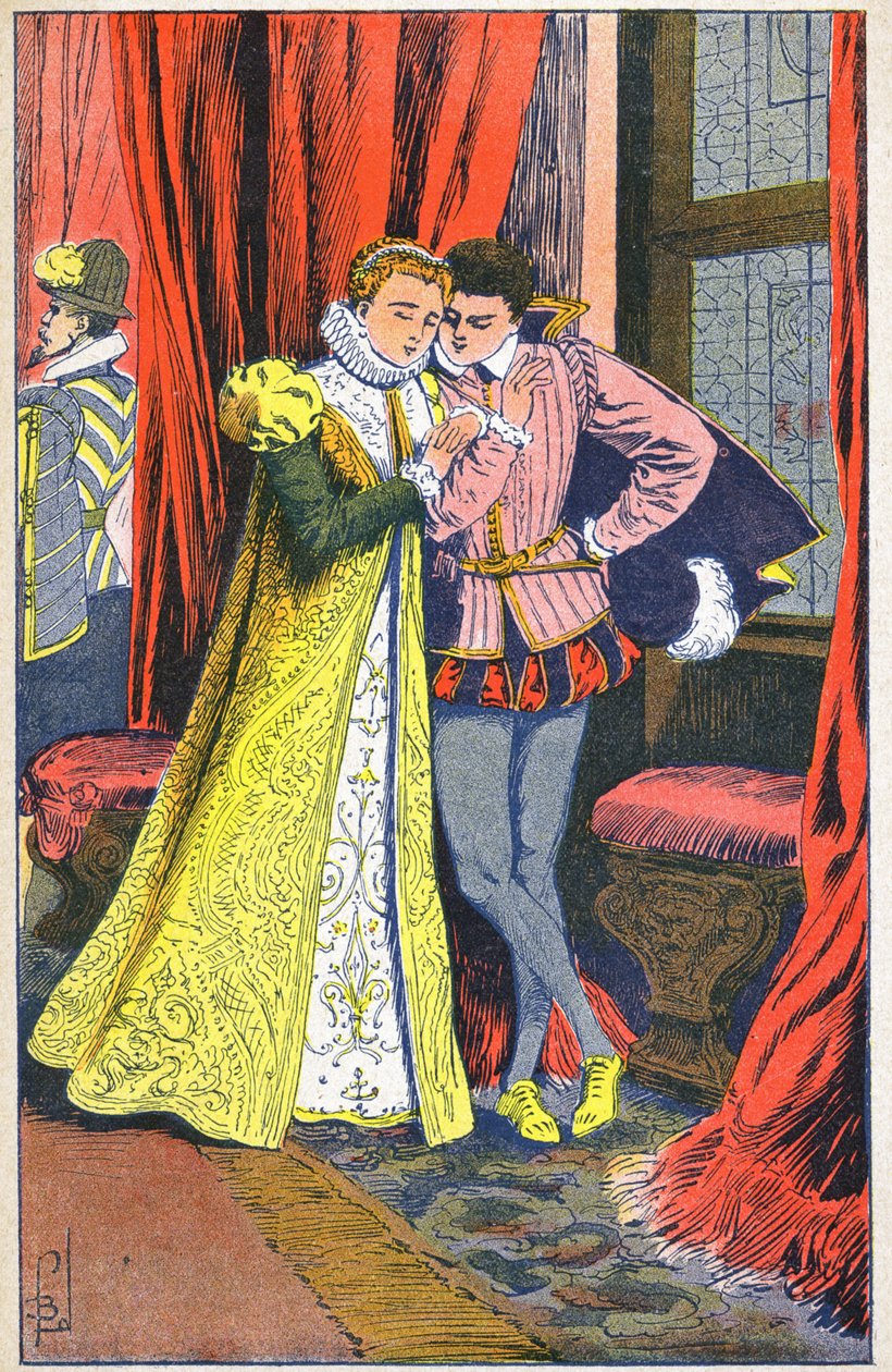 Marie Stuart og Francois II av Frankrike av Louis Charles Bombled