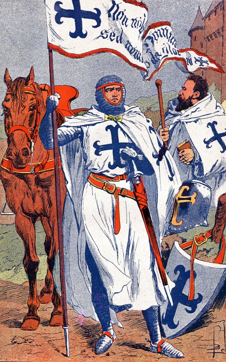 Tempelherrer av Louis Charles Bombled