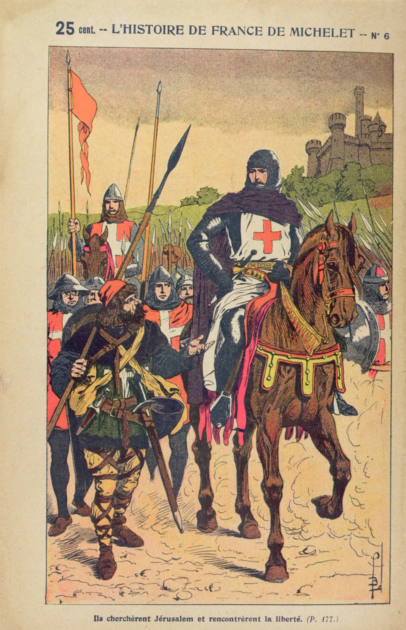 The Departure for the Crusades, illustrasjon fra 
