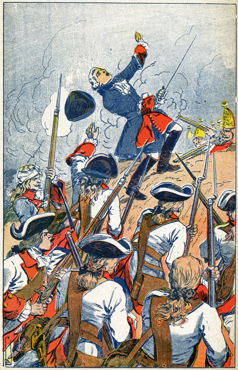 Den franske hæren møter russerne ved beleiringen av Gdansk av Louis Charles Bombled