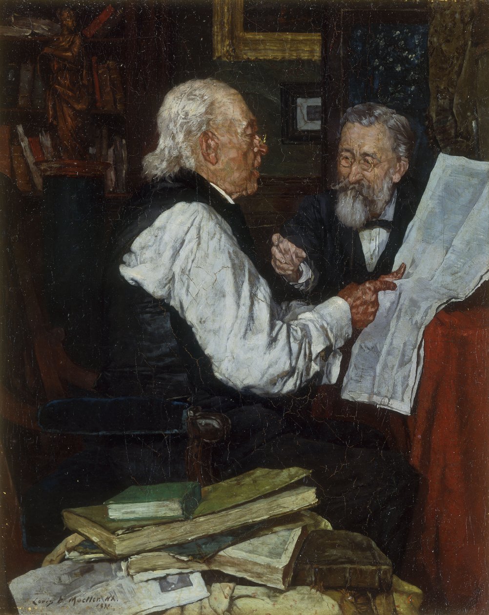 Diskuterer nyhetene: Argumentet av Louis Charles Moeller