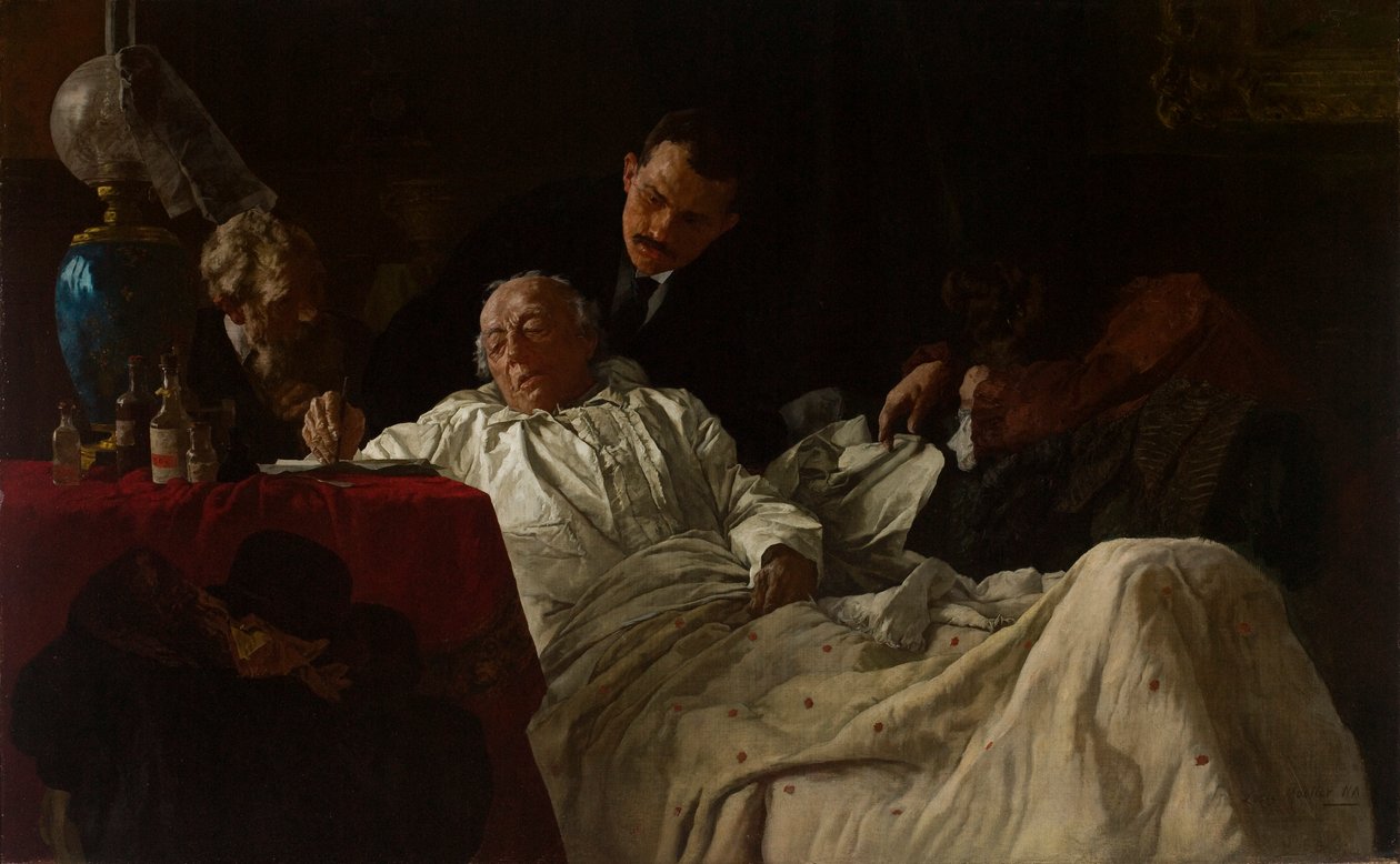 Signering av den siste viljen av Louis Charles Moeller