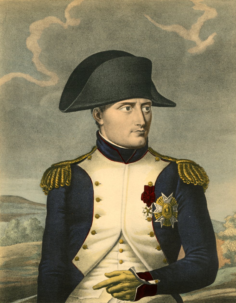 Napoleon den store, franskmennenes keiser, konge av Italia, c1806, 1921. av Louis Charles Ruotte
