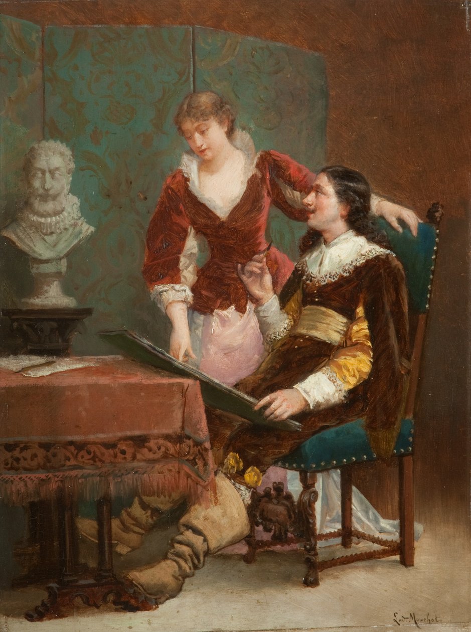 Kunstnerens kritiker av Louis Claude Mouchot