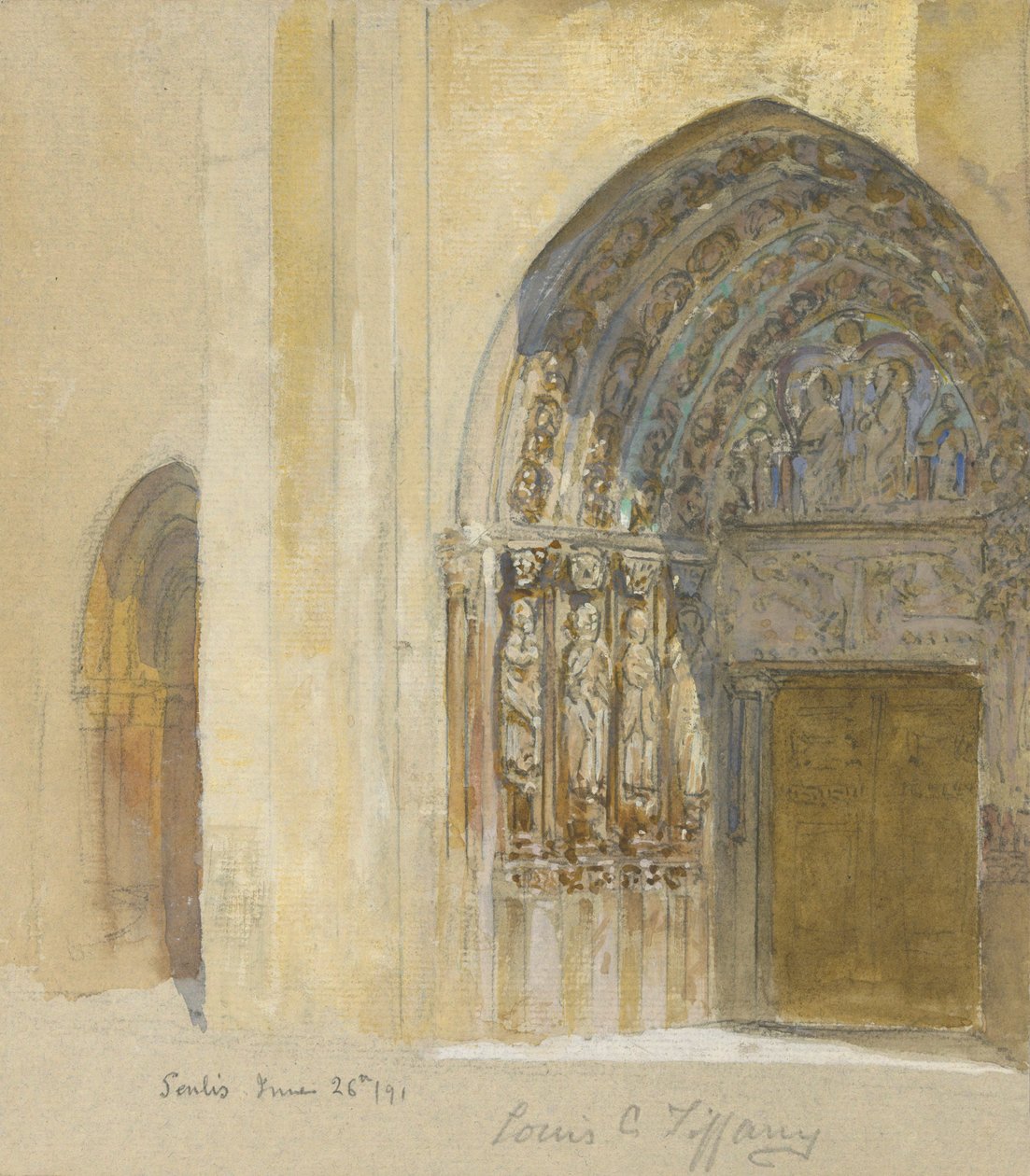 Senlis, 26. juni/91 av Louis Comfort Tiffany