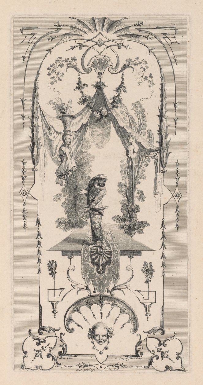 Harlekin, Arabesque. av Louis Crepy