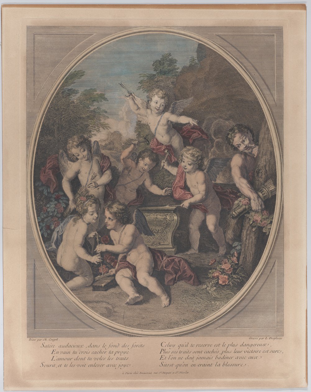 Fet satire i skogens dyp Fet satire, i skogens dyp, 1714-39. av Louis Desplaces