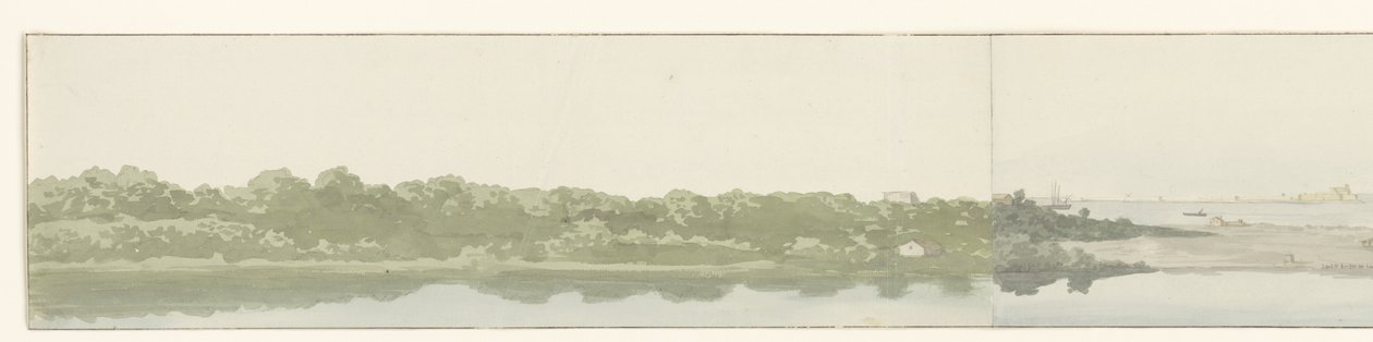 Haven van Brindisi Utsikt over havnen i Brindisi (tittel på objekt) Reiser i Italia, Sicilia og Malta - 1778 (serietittel) av Louis Ducros