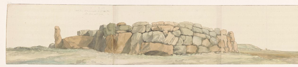 Monument av Feniciërs av Carthagen på eiland Gozo fra annet gezichtspunt En annen visning av monumentet til forrige nr. tatt fra en annen side (tittel på objekt) Reiser i Italia, Sicilia og Malta - 1778 (serietittel) av Louis Ducros